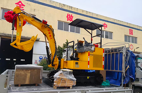 山東礦安機電自主研發生產的 MWD2.0小型挖掘機成功發運云南